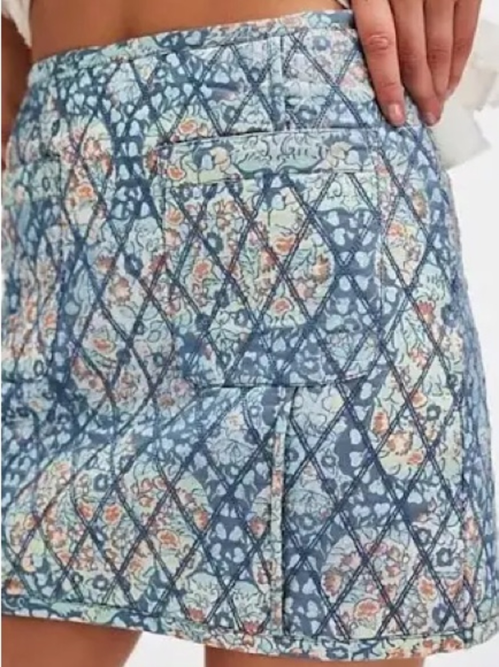 Free People Darla Quilted Mini Skirt